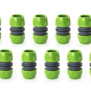 Lot de 10 réparateurs pour tuyau d’arrosage – Suan – Compatible : 12,5 mm – 15mm – 19 mm